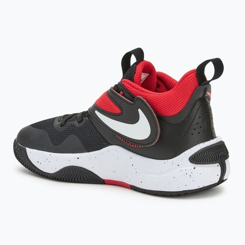 Nike Team Hustle D11 nero/bianco/university red scarpe da basket per bambini