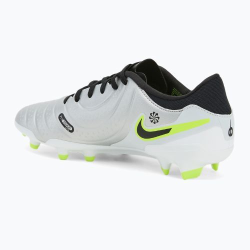 Scarpe da calcio uomo Nike Tiempo Legend 10 Academy FG/MG argento metallico/volt/nero