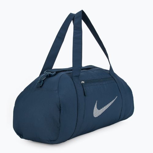 Borsa da allenamento da donna Nike Gym Club 24 l armory navy/ armory navy/ argento metallico