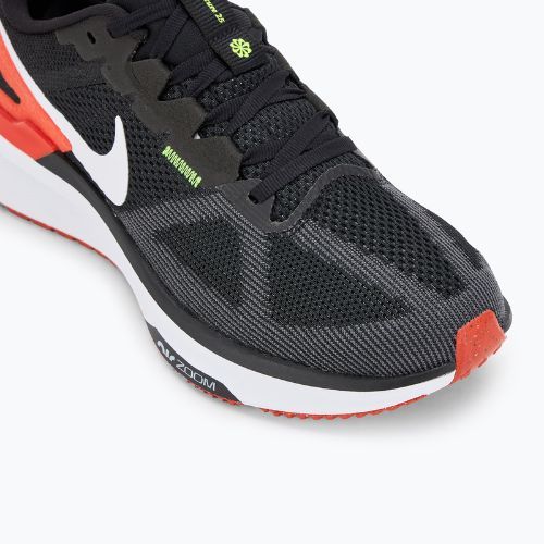 Scarpe da corsa da uomo Nike Structure 25 nero/bianco/picante rosso