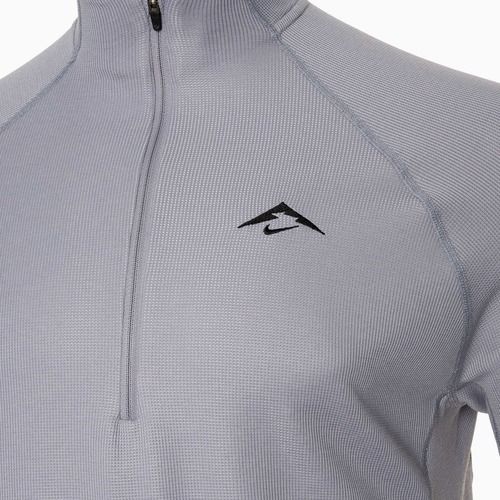 Felpa da corsa Nike Trail Dri-Fit 1/2 Zip cemento uomo grigio/nero