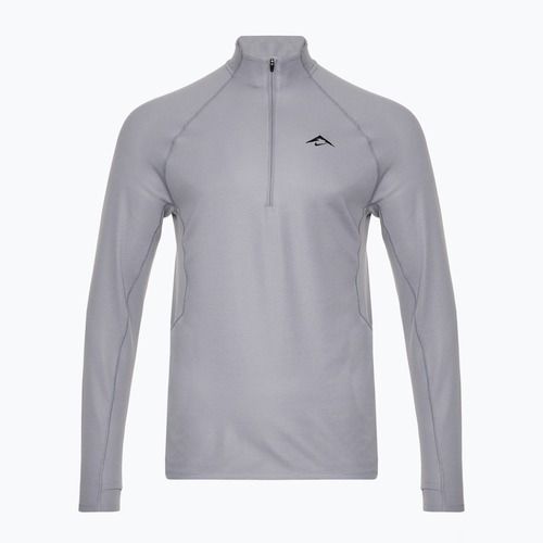 Felpa da corsa Nike Trail Dri-Fit 1/2 Zip cemento uomo grigio/nero
