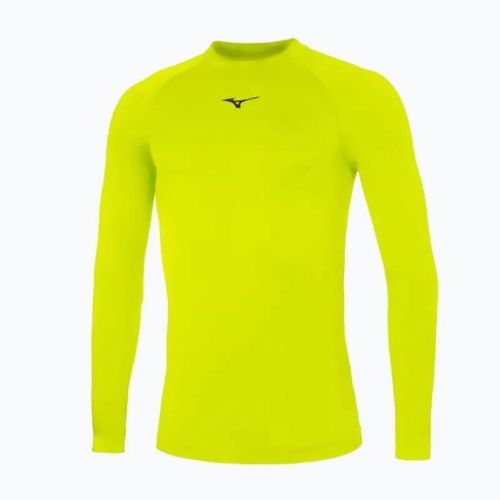 Mizuno Uni Core uomo a maniche lunghe da running giallo/marino