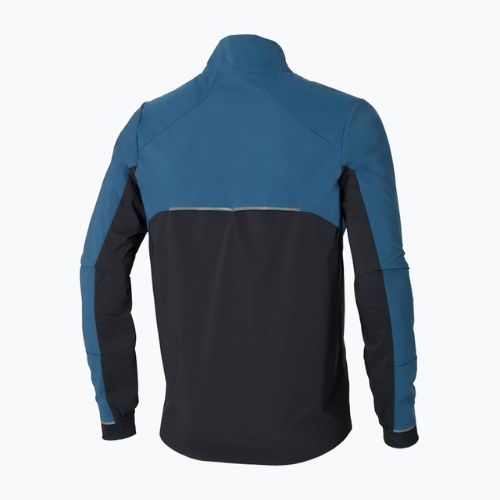 Giacca da corsa Mizuno Premium Warm blue wing teal da uomo