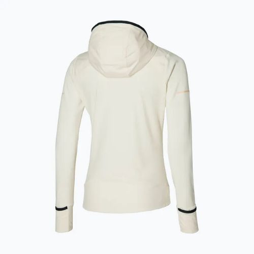Giacca da corsa da donna Mizuno Warmalite Hybrid Full Zip immacolata