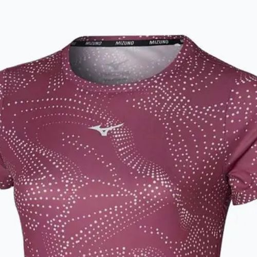Maglietta da running da donna Mizuno Impulse Core Graphic Tee viola quarzo