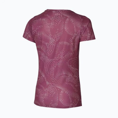Maglietta da running da donna Mizuno Impulse Core Graphic Tee viola quarzo