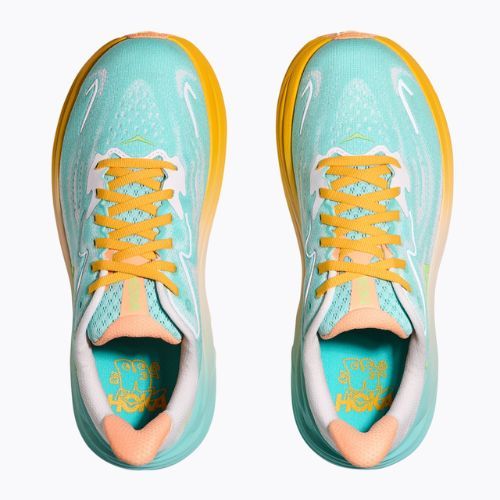 Scarpe da corsa da donna HOKA Clifton 10 blu scintilla/bianco