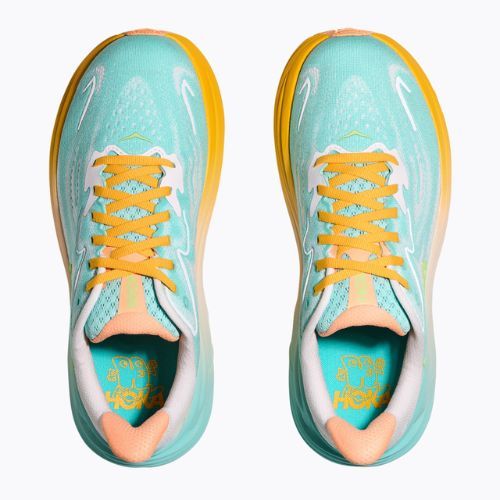 Scarpe da corsa da uomo HOKA Clifton 10 blu scintilla/bianco