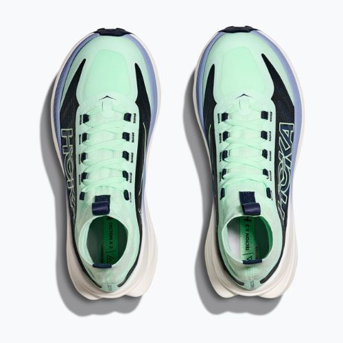 Scarpe da corsa da donna HOKA Tecton X 3 mint fluorite/varsity navy