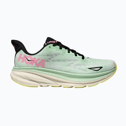 Scarpe da corsa da donna HOKA Clifton 9 menta fluorite/neve fondente