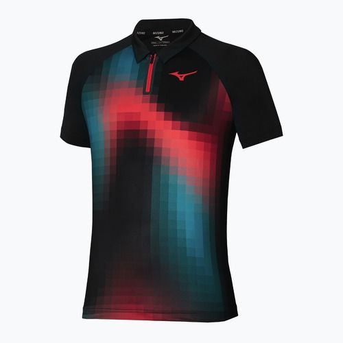 Maglietta Mizuno Frontier Shadow Polo nera da uomo