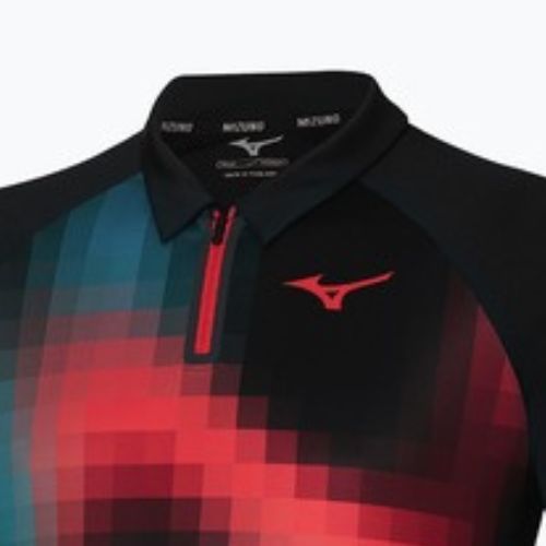 Maglietta Mizuno Frontier Shadow Polo nera da uomo