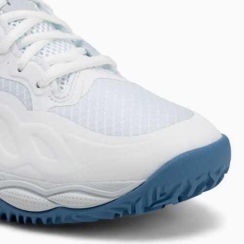 Scarpe da tennis da donna Mizuno Wave Enforce Court CC bianco/blu parigino/ plein air