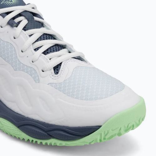 Scarpe da tennis da uomo Mizuno Wave Enforce Court CC bianco/ indaco vintage/ neo mint