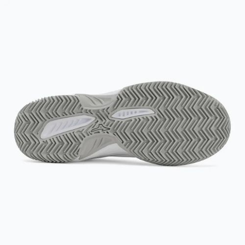 Scarpe da tennis da donna Mizuno Break Shot 5 CC bianco/grigio finale/nebbia di porto