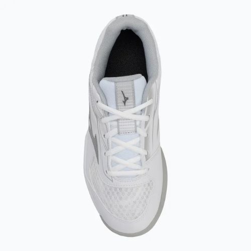 Scarpe da tennis da donna Mizuno Break Shot 5 CC bianco/grigio finale/nebbia di porto