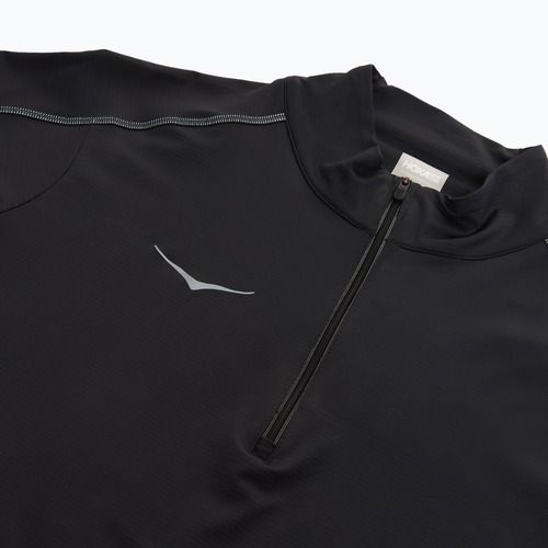 Felpa da running HOKA GlideTech Quarter Zip uomo nero