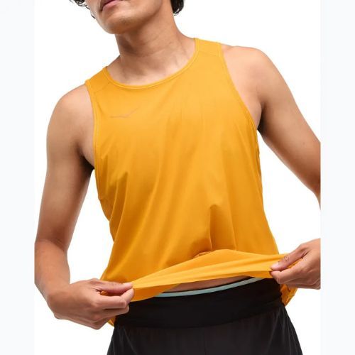 Canotta da corsa da uomo HOKA Airolite Run Tank giallo varsity