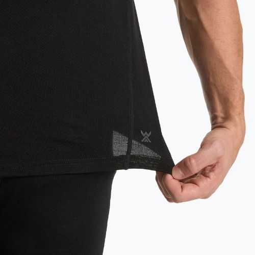 T-shirt termica da uomo WOOLCANO Merino 100% TEE0546 nero