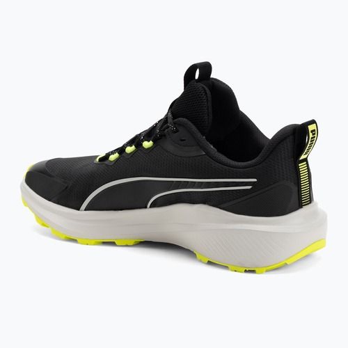 PUMA Skyrocket Lite Trail scarpe da corsa puma nero / grigio piuma / giallo allarme