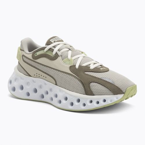 PUMA Softride Frequence, scarpe da corsa verde pistacchio, muschio di velluto e bianco caldo