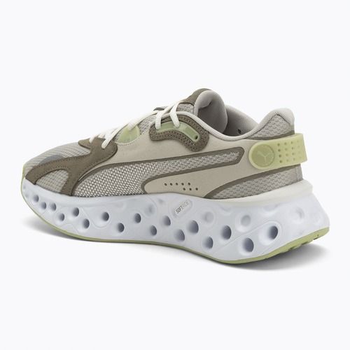PUMA Softride Frequence, scarpe da corsa verde pistacchio, muschio di velluto e bianco caldo