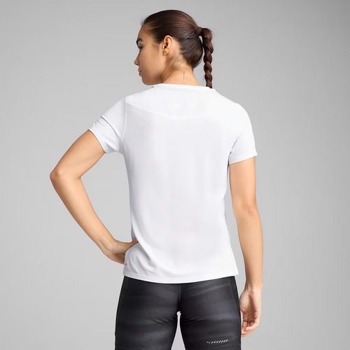 Maglietta da corsa da donna PUMA Run Graphic Mesh Tee puma bianco