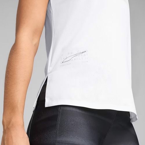 Maglietta da corsa da donna PUMA Run Graphic Mesh Tee puma bianco