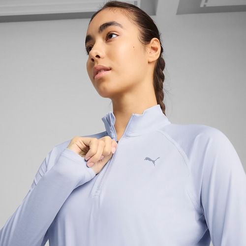 Felpa da corsa PUMA Run Velocity Cloudspun 1/4 Zip da donna per il tempo fresco/etereo