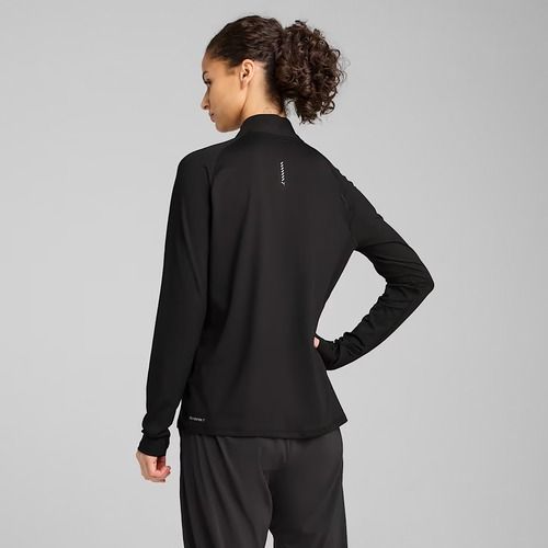 Felpa running donna PUMA Run Velocity Cloudspun 1/4 Zip puma nero