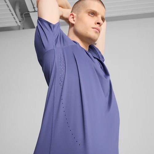 Maglietta da corsa da uomo PUMA Run Cloudspun Tee blue crystal