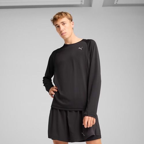 Maniche lunghe da corsa da uomo PUMA Run Velocity Poly puma nero
