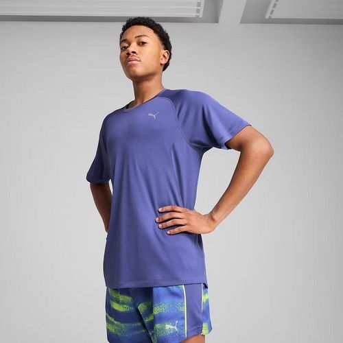 PUMA Run Velocity Tee Uomo Maglia da corsa in cristallo blu