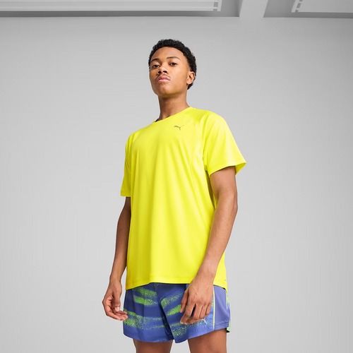 PUMA Run Velocity Tee Uomo Maglia da corsa in Poly lemon sherbert