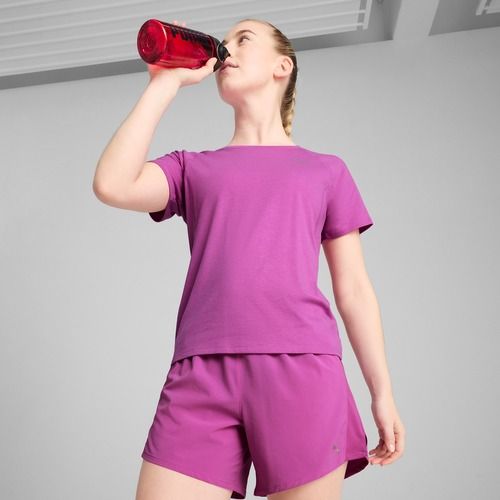 Maglietta da corsa da donna PUMA Run Velocity Tee Tri-Blend wild berry