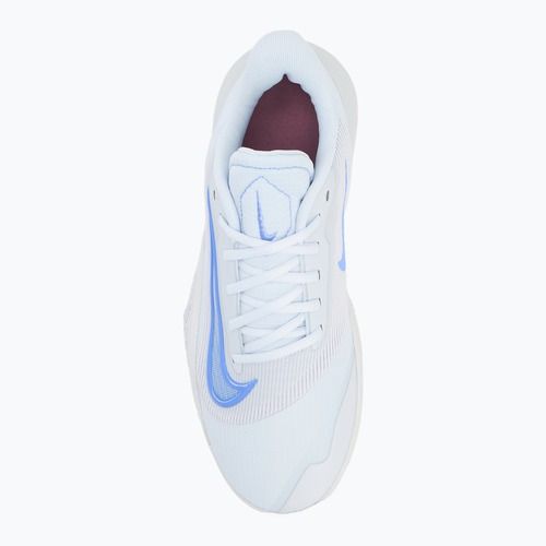 Nike precisione 7 calcio grigio / puro platino / polvere di prugna / impulso reale uomini scarpe da basket