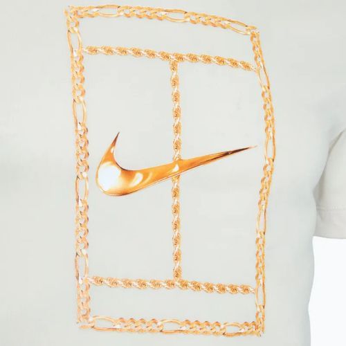 Maglietta da tennis Nike Court Dri-FIT Uomo marrone chiaro