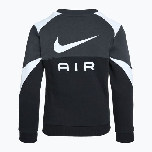Felpa Nike Air Crew bambino nero / antracite / bianco / bianco