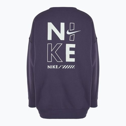 Felpa Nike Sportswear Oversized girocollo donna, colore uvetta scuro