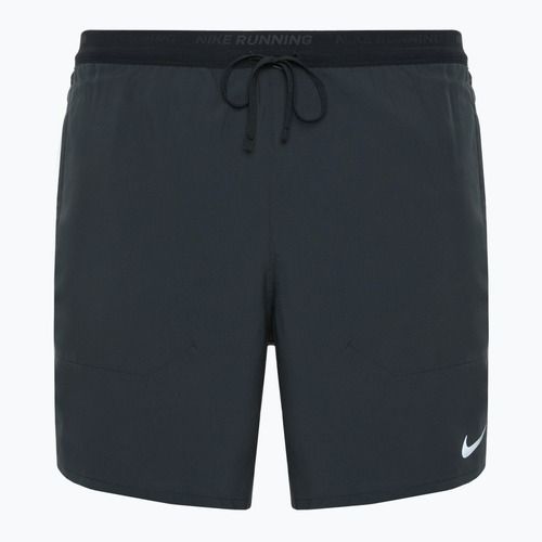 Pantaloncini da corsa Nike Dri-FIT Stride da uomo nero / nero / nero / argento riflettente