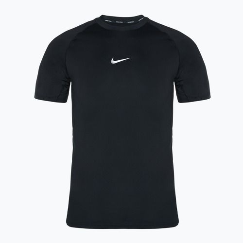 Maglietta da allenamento da uomo Nike Pro Dri-FIT Slim SS nero/bianco