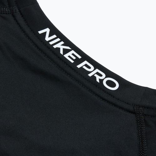 Maglietta da allenamento da uomo Nike Pro Dri-FIT Slim SS nero/bianco