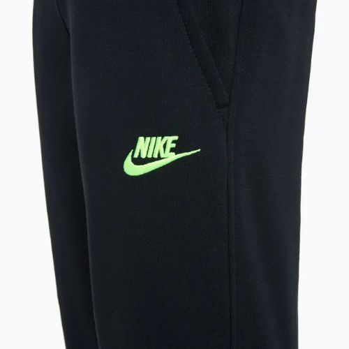Pantaloni da bambino Nike Sportswear Club Fleece nero / volt
