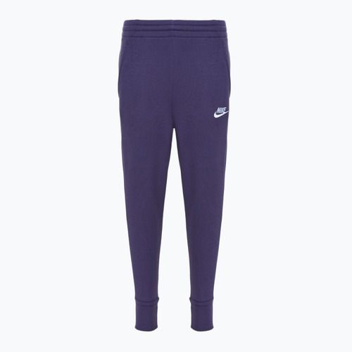 Pantaloni da bambino Nike Sportswear Club Fleece uvetta scuro / uvetta scuro / bianco