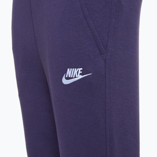 Pantaloni da bambino Nike Sportswear Club Fleece uvetta scuro / uvetta scuro / bianco