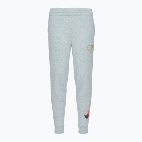 Pantaloni Nike CR7 Club Fleece da bambino grigio fumo chiaro / erica / oro metallico