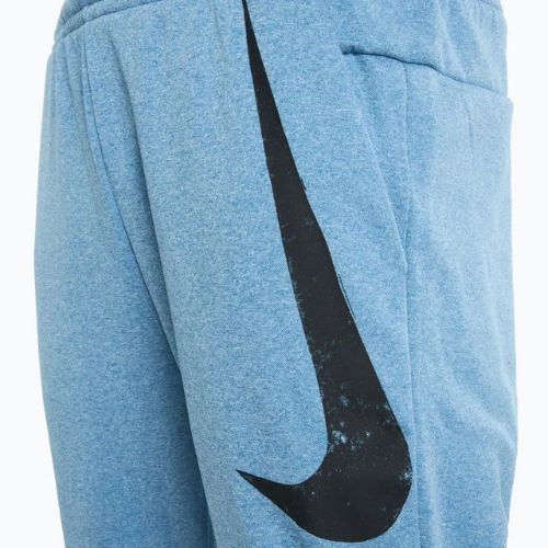 Pantaloni fitness Nike Therma-FIT da uomo aegean storm / heather / aegean storm / nero