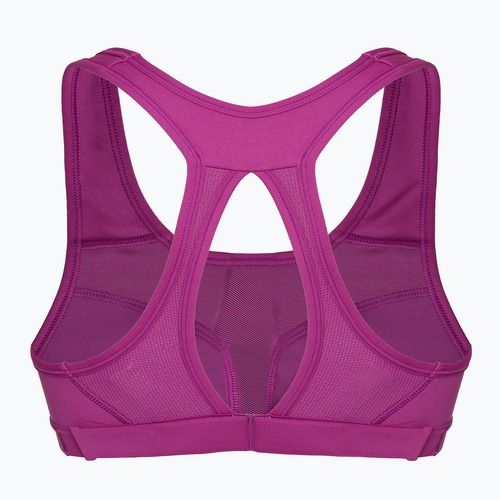 Reggiseno da allenamento Nike Swoosh High Support fucsia caldo / fucsia caldo / bianco