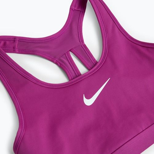 Reggiseno da allenamento Nike Swoosh High Support fucsia caldo / fucsia caldo / bianco